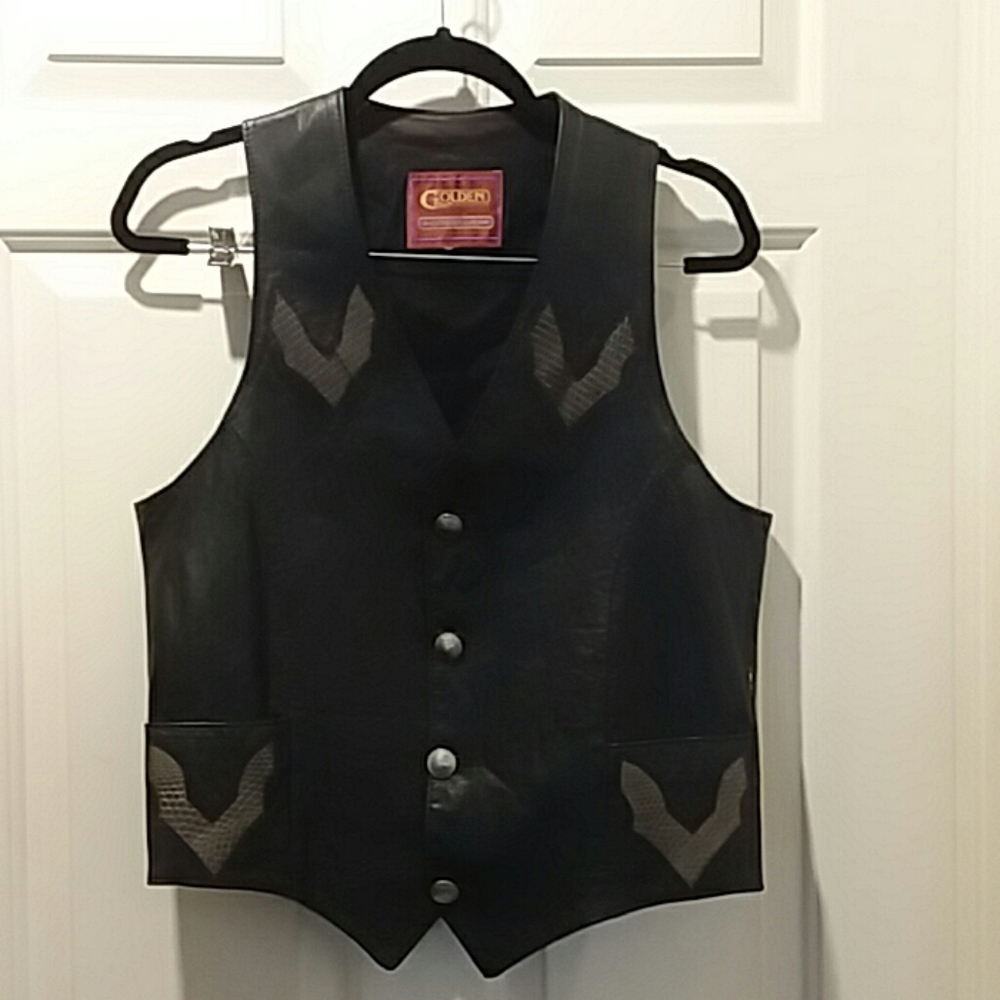 Leather vest